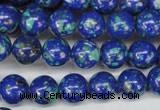 CLA402 15.5 inches 8mm round synthetic lapis lazuli beads