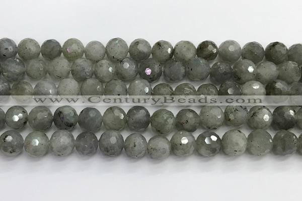 CLB1077 15.5 inches 10mm faceted round labradorite beads