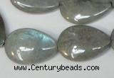 CLB160 15.5 inches 18*25mm flat teardrop labradorite gemstone beads