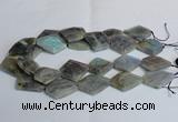 CLB215 15.5 inches 20*30mm - 30*40mm faceted freeform labradorite beads