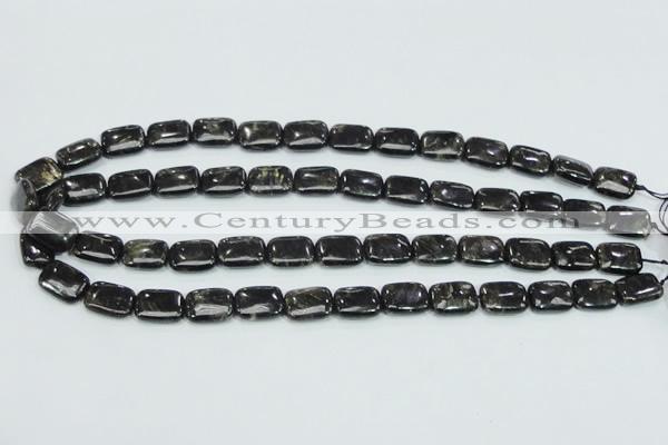 CLB309 15.5 inches 10*14mm rectangle black labradorite gemstone beads