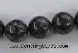 CLB356 15.5 inches 16mm round black labradorite beads wholesale