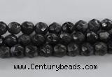 CLB361 15.5 inches 8mm faceted round black labradorite beads wholesale