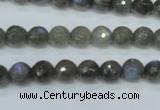 CLB511 15.5 inches 6mm faceted round labradorite gemstone beads