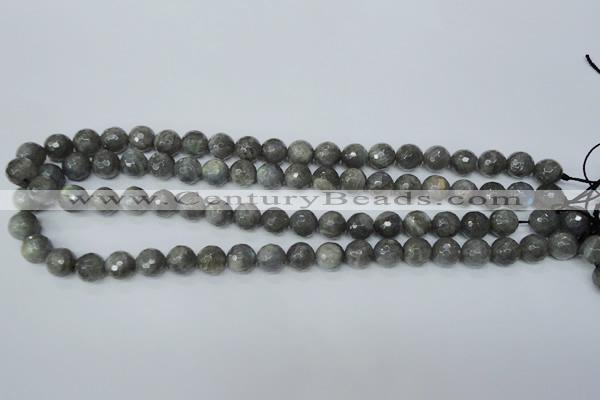 CLB513 15.5 inches 10mm faceted round labradorite gemstone beads