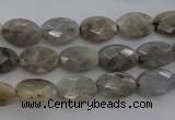 CLB86 15.5 inches 8*12mm faceted oval labradorite beads wholesale