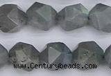 CLB984 15.5 inches 12mm faceted nuggets labradorite beads wholesale