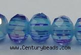 CLG46 13 inches 9*12mm faceted rondelle handmade lampwork beads