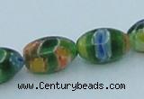 CLG612 5PCS 16 inches 7*12mm rice lampwork glass beads wholesale