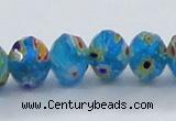 CLG65 15 inches 8*10mm faceted rondelle handmade lampwork beads