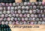 CLJ505 15.5 inches 4mm,6mm,8mm,10mm & 12mm round sesame jasper beads