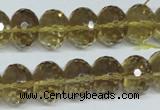 CLQ16 15.5 inches 10*14mm faceted rondelle natural lemon quartz beads