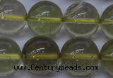 CLQ354 15 inches 12mm round natural lemon quartz beads wholesale