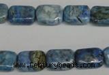 CLR220 15.5 inches 10*14mm rectangle larimar gemstone beads