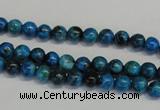 CLR300 15.5 inches 4mm round dyed larimar gemstone beads