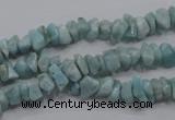 CLR31 15.5 inches natural larimar gemstone chip beads wholesale