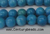 CLR400 15.5 inches 4mm round dyed larimar gemstone beads