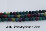 CLV523 15.5 inches 10mm round mixed lava beads wholesale