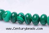 CMA17 7*10mm roundel imitate malachite gemstone beads wholesale