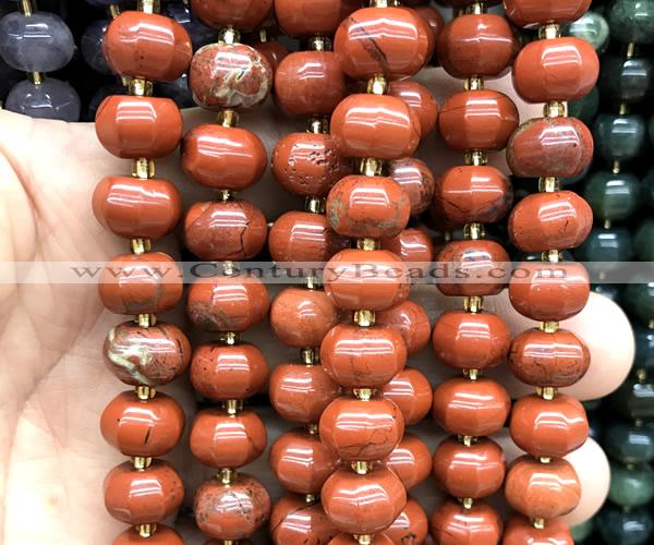 CME408 15 inches 8*12mm pumpkin red jasper beads wholesale