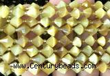 CME460 15 inches 8mm faceted bicone golden tiger eye beads