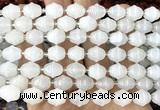 CME600 15 inches 10*11mm bicone Angola clear quartz beads