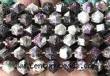 CME816 15 inches 8*10mm faceted bicone plum blossom tourmaline beads