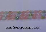 CMG237 15.5 inches 8*12mm oval morganite beads wholesale