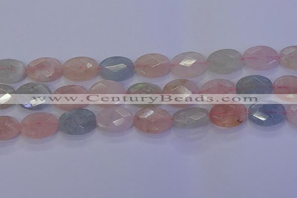 CMG269 15.5 inches 15*20mm faceted oval morganite beads