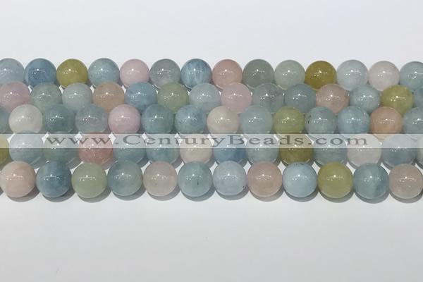 CMG443 15.5 inches 12mm round morganite gemstone beads wholesale