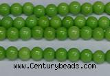 CMJ113 15.5 inches 4mm round Mashan jade beads wholesale