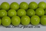 CMJ221 15.5 inches 10mm round Mashan jade beads wholesale