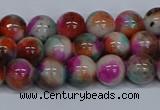 CMJ493 15.5 inches 8mm round rainbow jade beads wholesale