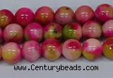 CMJ514 15.5 inches 8mm round rainbow jade beads wholesale