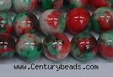 CMJ537 15.5 inches 12mm round rainbow jade beads wholesale