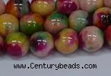 CMJ592 15.5 inches 10mm round rainbow jade beads wholesale