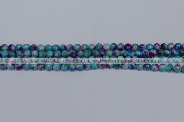 CMJ688 15.5 inches 6mm round rainbow jade beads wholesale