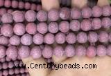 CMJ834 15.5 inches 12mm round matte Mashan jade beads wholesale