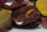 CMK39 15.5 inches 30*40mm faceted rectangle mookaite beads wholesale