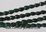 CMN228 15.5 inches 4*6mm faceted teardrop natural malachite beads