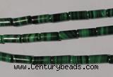 CMN237 15.5 inches 4*8mm tube natural malachite beads wholesale