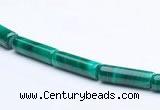 CMN24 5*13mm column shape A grade natural malachite beads