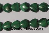 CMN257 15.5 inches 10*10mm heart natural malachite beads wholesale