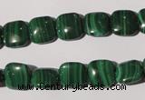 CMN293 15.5 inches 10*10mm square natural malachite beads wholesale