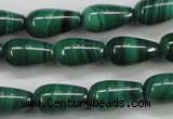 CMN415 15.5 inches 5*9mm teardrop natural malachite beads wholesale