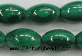 CMN420 15.5 inches 8*12mm rice natural malachite beads wholesale