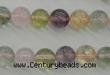 CMQ303 15.5 inches 10mm round multicolor quartz gemstone beads