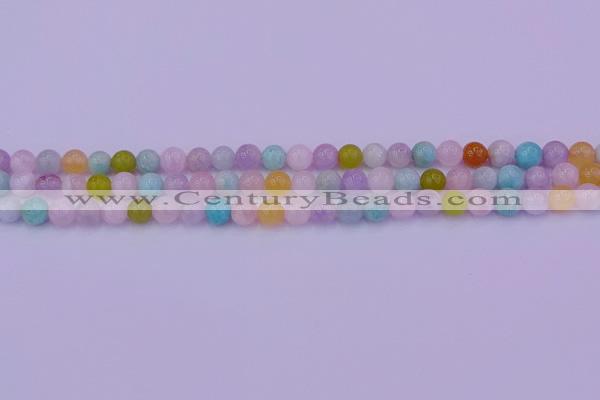 CMQ341 15.5 inches 6mm round mixed quartz gemstone beads