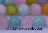 CMQ343 15.5 inches 10mm round mixed quartz gemstone beads