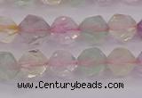 CMQ367 15.5 inches 8mm faceted nuggets mixed quartz beads